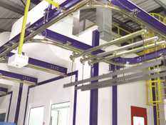 paint finishing line overhead conveyor